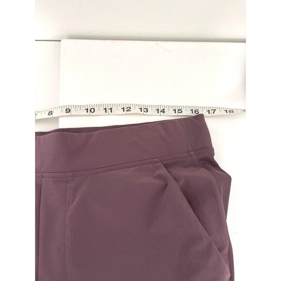 Athleta Workleisure Ankle Pants Sz 12 Mauve Tapered Comfort Stretch Travel Pant - Picture 8 of 16
